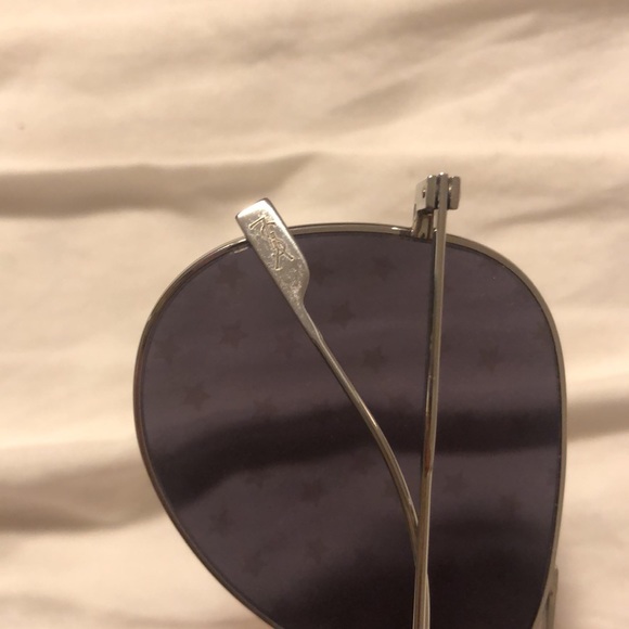 SOLD Saint Laurent Metal Aviator Star-Lens Sunglasses - Picture 6 of 8